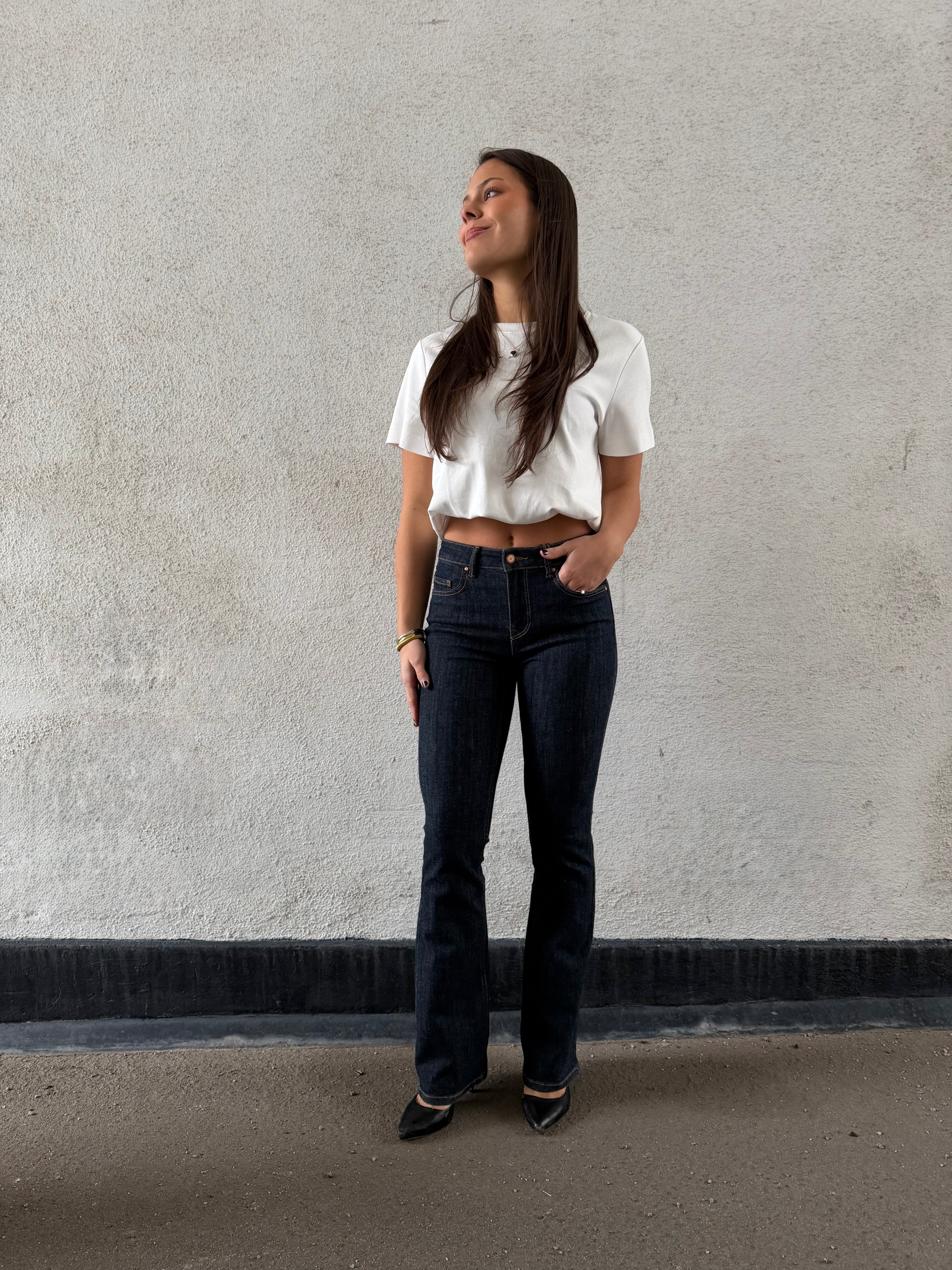 VMFLASH Jeans - Dark Blue Denim